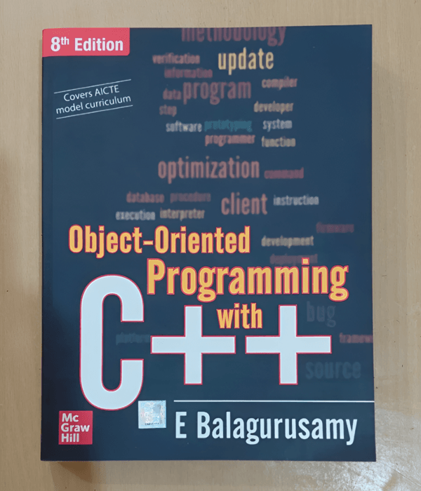 Object Oriented Programming with C++ 8E By E Balagurusamy | A2Z Book Hub