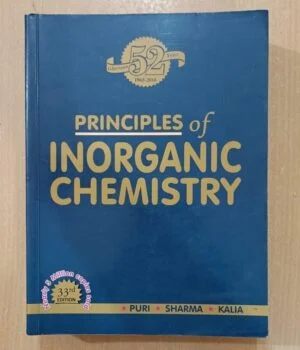 Principles Of Inorganic Chemistry 33e By Puri and Sharma