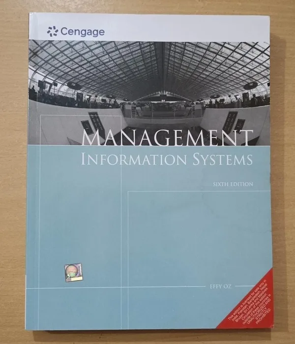 Management Information Systems 6e By Effy Oz